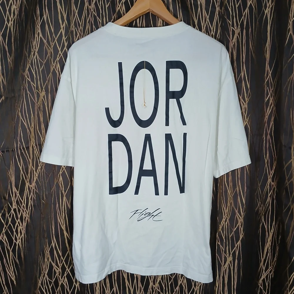 Jordan Flight T-Shirt Mens 3XL White Graphic Back Logo‎ HF5473-133